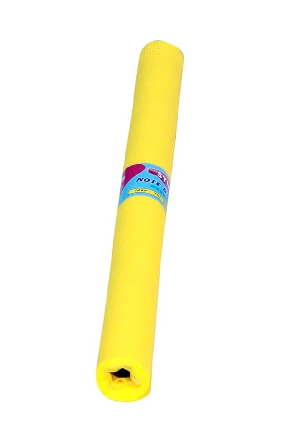BOOKMATE WONDER SYNTHETIC ROLL COVER, Yellow (Pack of 1)